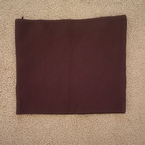 Brown tube top from Pacsun